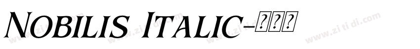 Nobilis Italic字体转换